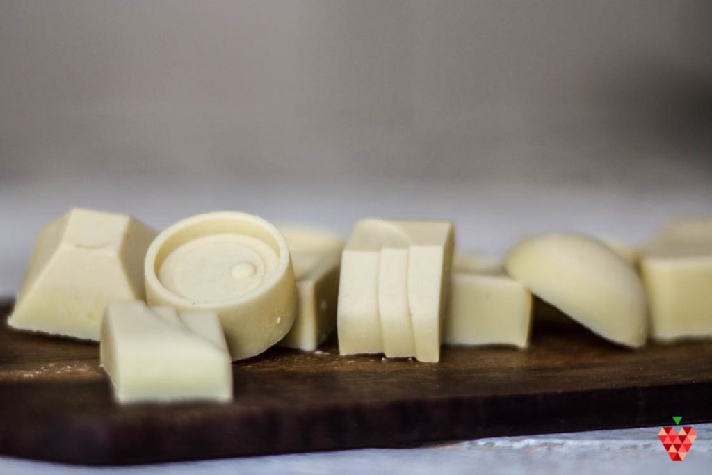 bombones de chocolate blanco