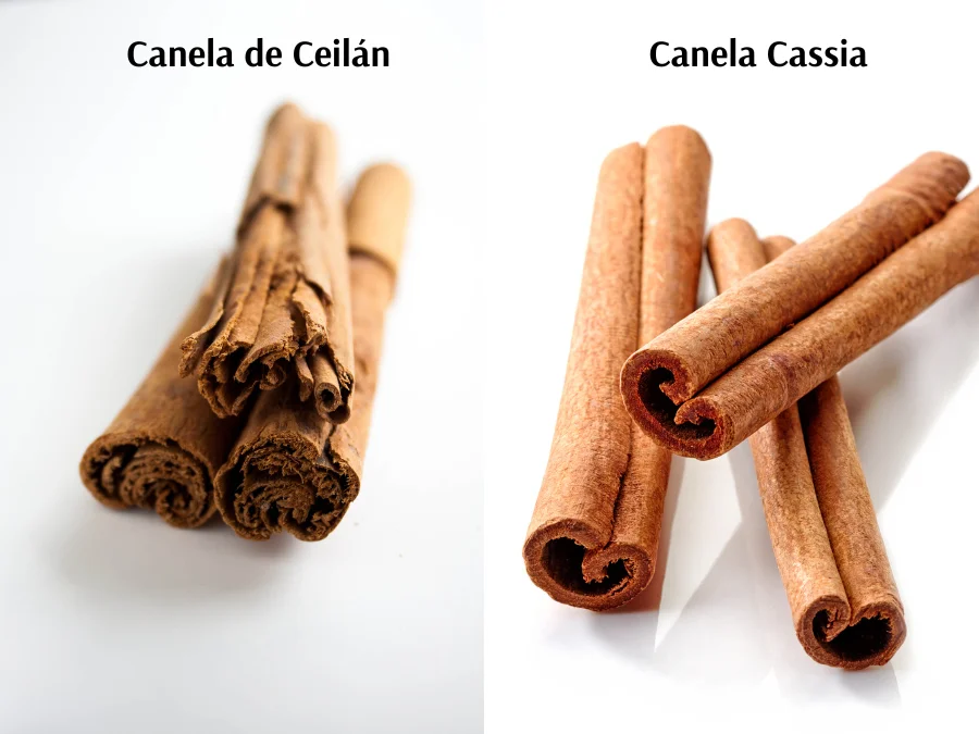 Diferentes tipos de canelas